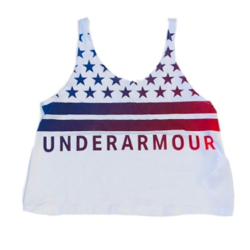 Girls Under Armour crop tank top size YM
